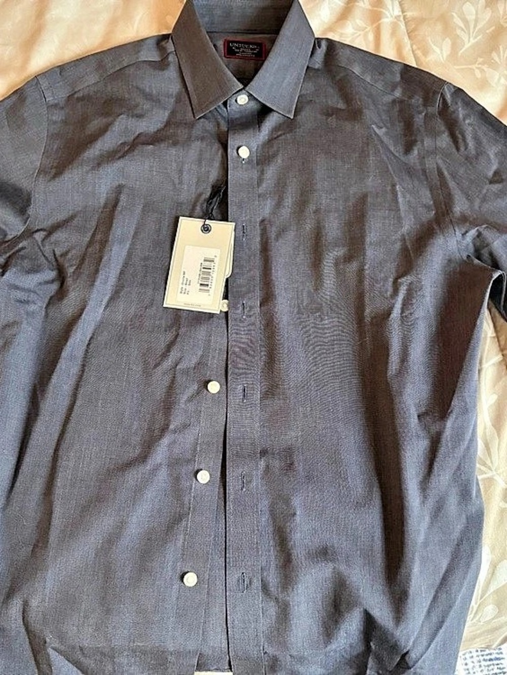 UNTUCKit Orville WE Men'Small Gray Shirt Size Small NWT